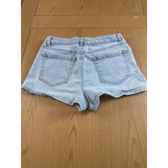 Forever 21 Waist Size 28 Light Wash High-Waisted Denim Shorts With Pockets - Picture 5 of 7